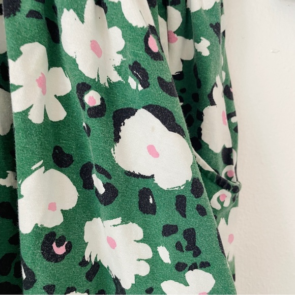 Hanna Andersson Print Skater Dress with Pockets- Green Floral - Picture 4 of 8